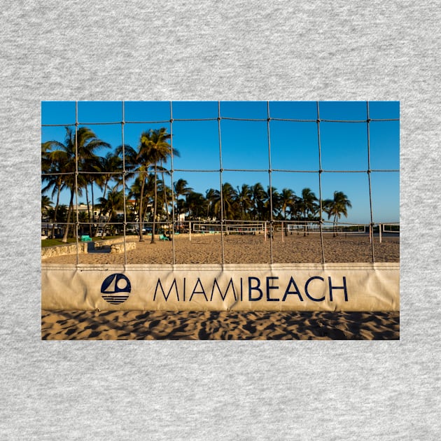 Miami Beach Volleyball Net Lummus Park by WayneOxfordPh